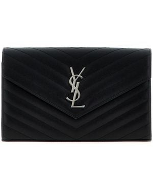 Saint Laurent 'Cassandre' Clutch - Black