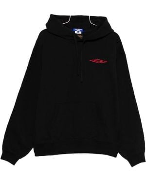 Junya Watanabe Logo Cotton Hoodie - Black