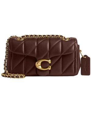 COACH Tabby 20 Leather Shoulder Bag - Brown