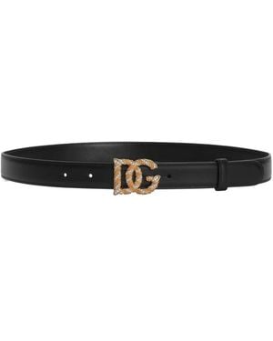 Dolce & Gabbana Dolce & Gabbana Leather Belt - White