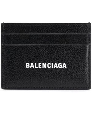 Balenciaga Portacarte Logo - Black