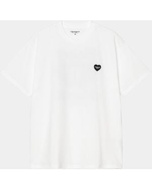 Carhartt Ss Heart Ii Hartt Tshirt - White