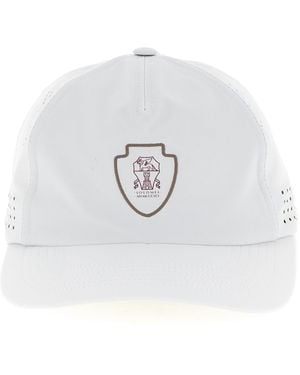 Brunello Cucinelli 'Tennis' Logo Cap - White