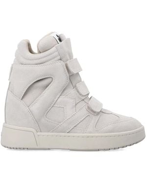Isabel Marant Im3 High-Top Wedge Trainers - White