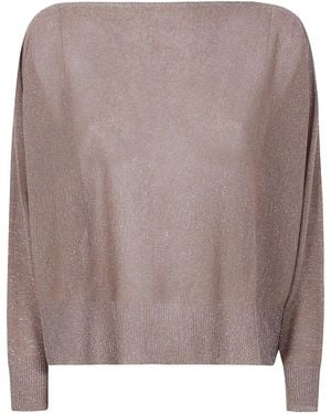 D.exterior F-Lux Overszed Long Sleeves Sweater - Brown