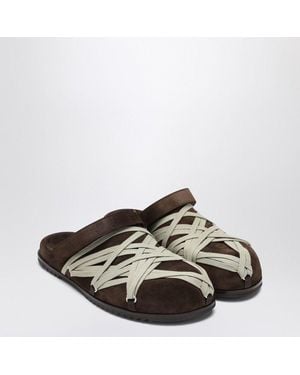 Rick Owens Megalance Mule Granolas - Brown