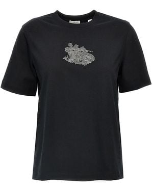 Burberry Logo Print T-Shirt - Black