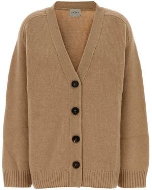 LeKasha Organic Cashmere Cardigan - Brown