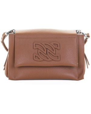 Casadei Leather Shoulder Bag - Brown