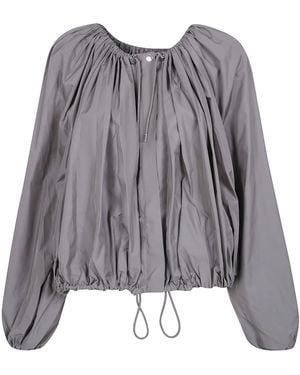 TOTEME Gathered Parachute Coat - Grey