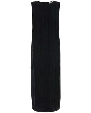 Loulou de Saison Fitted Midi Dress - Black