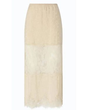 Pinko Acrylic Knit Skirt - Natural