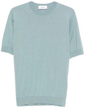 Lardini Fine-Knit T-Shirt - Blue