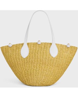 Celine Triomphe Beads Small - Natural