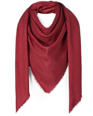Fendi Scialle 140X140 Ff Signature - Red