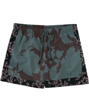 Dries Van Noten Floral Print Swimsuit - Grey