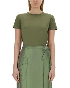 Aspesi Solid Crew Neck T-Shirt - Green