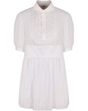 Celine Cotton Shirtdress - White