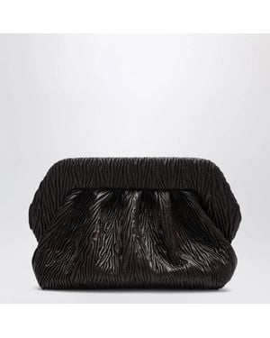 THEMOIRÈ Bios Embossed Vegan Leather Clutch - Black