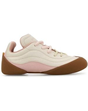 McQueen Two-Tone Leather Flexion Trainers - White
