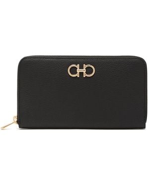 Ferragamo Calf Leather Wallet - Black
