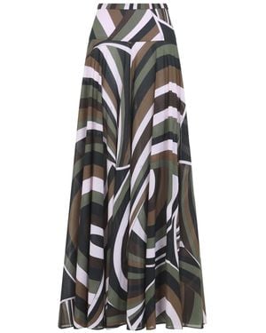 PUCCI Khaki Long Skirt - Black