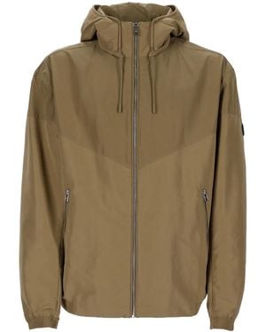 BOSS Giacca Con Cappuccio E Zip - Green