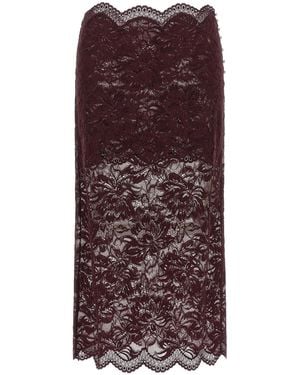 Rabanne Lace Skirt - Purple