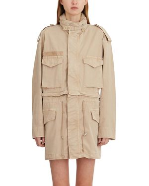 Helmut Lang Field Jacket With Hood - Natural
