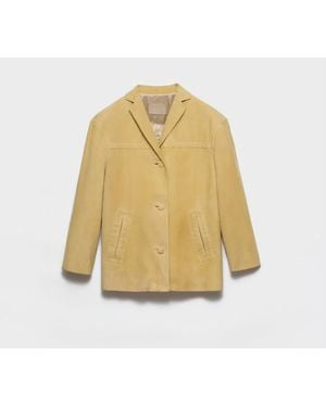 Prada Lambskin Jacket - White