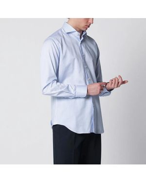 Xacus Cotton Travel Shirt - Blue
