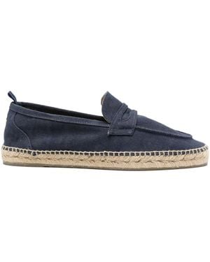 Castañer Castañer Linen Raffia Sole Espadrilles - Blue