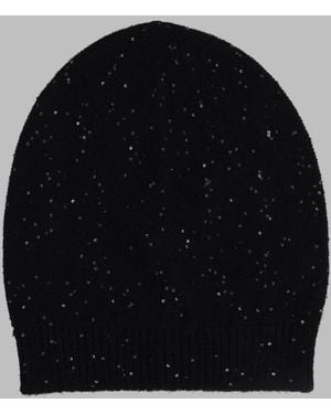 Fabiana Filippi Sequin Embellished Knit Beanie - Black