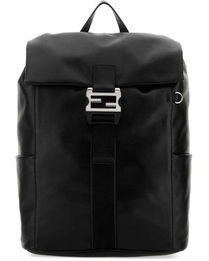 Fendi Leather Flux Backpack - Black