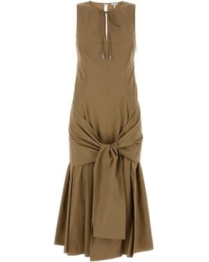 Loewe Wrap Dress - Natural