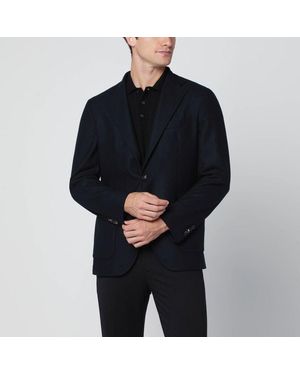 Santaniello Singlebreasted Wool Jacket - Black