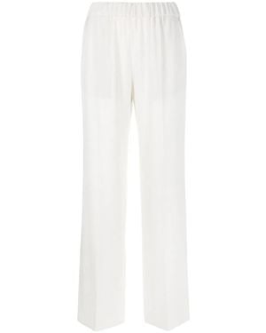 Alberto Biani Cady Elasticated Pants - White