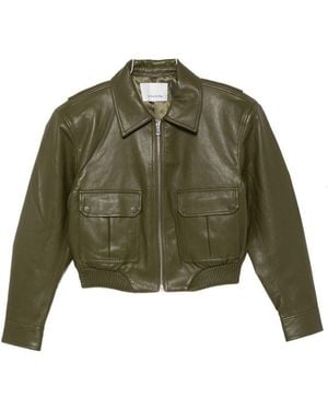 Frankie Shop Frankie Shop Army Polyurethane Jacket - Green