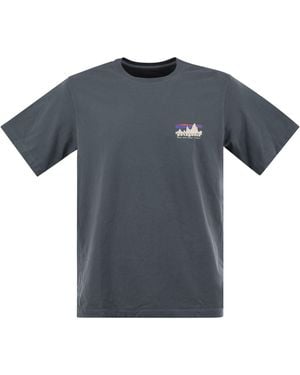Patagonia Cotton T-Shirt With Print - Blue