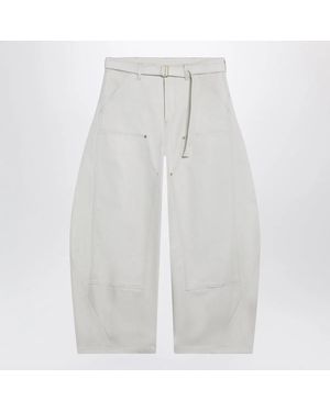 SACAI X CARHARTT WIP Ivory Rounded Cargo Trousers - White