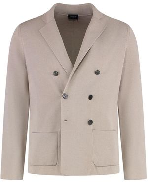 Drumohr Knitted Cotton Blazer - Natural