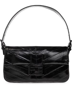 Fendi Baguette 26424 Missina Chevro - Black
