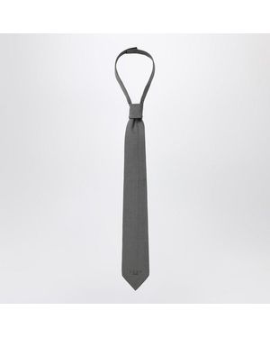 1989 STUDIO Dark Woven Tie - White