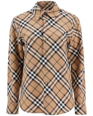 Burberry Embroidered Polyester Blend Shirt - Multicolour