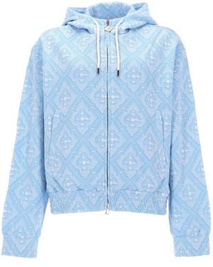 CASABLANCA Jacquard Sweatshirt - Blue