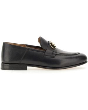 Ferragamo Moccasin Mule Gancini - Black