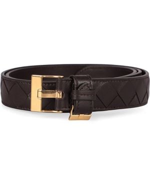 Bottega Veneta Watch Intrecciato Belt - White