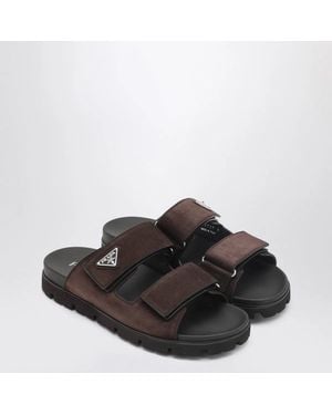 Prada Strappy Sandals - Brown