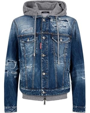 DSquared² Cotton Sportsjacket - Blue