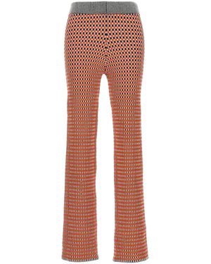 Rabanne Jacquard Trousers - Brown